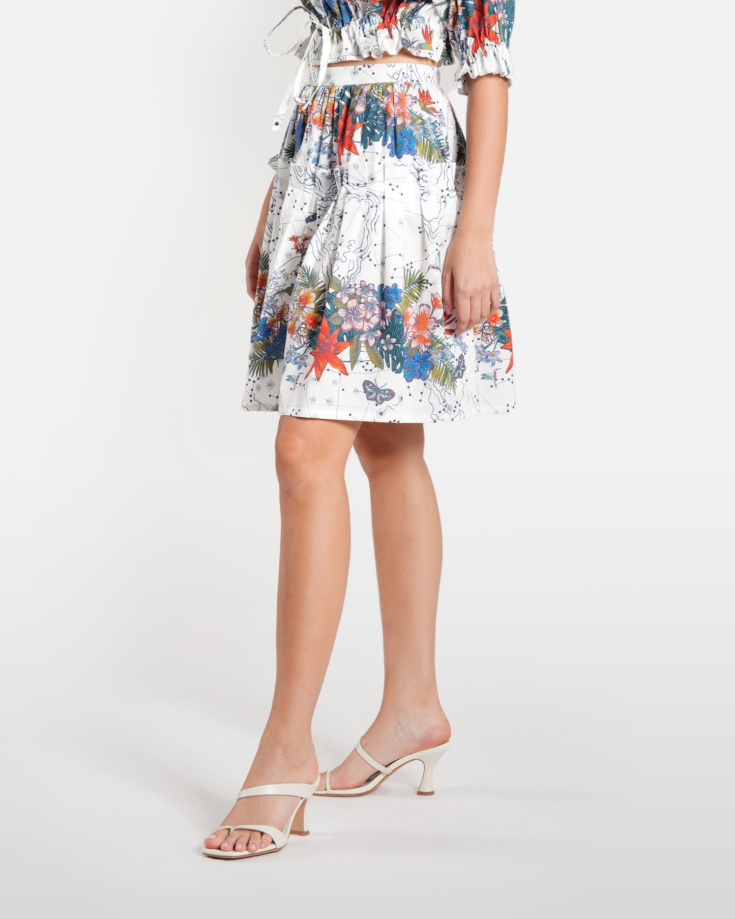 Floral Printed Mini Skirt