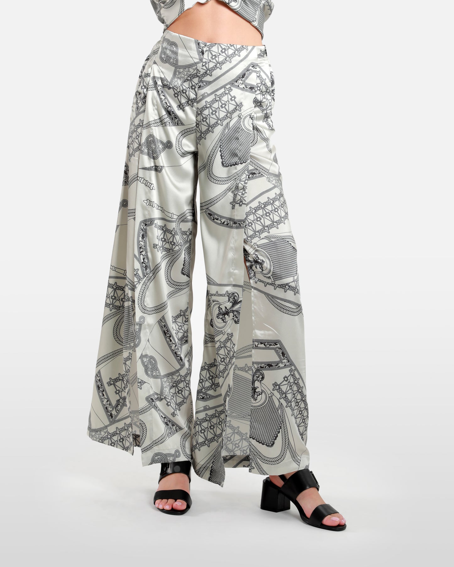 Printed High Waist Pants