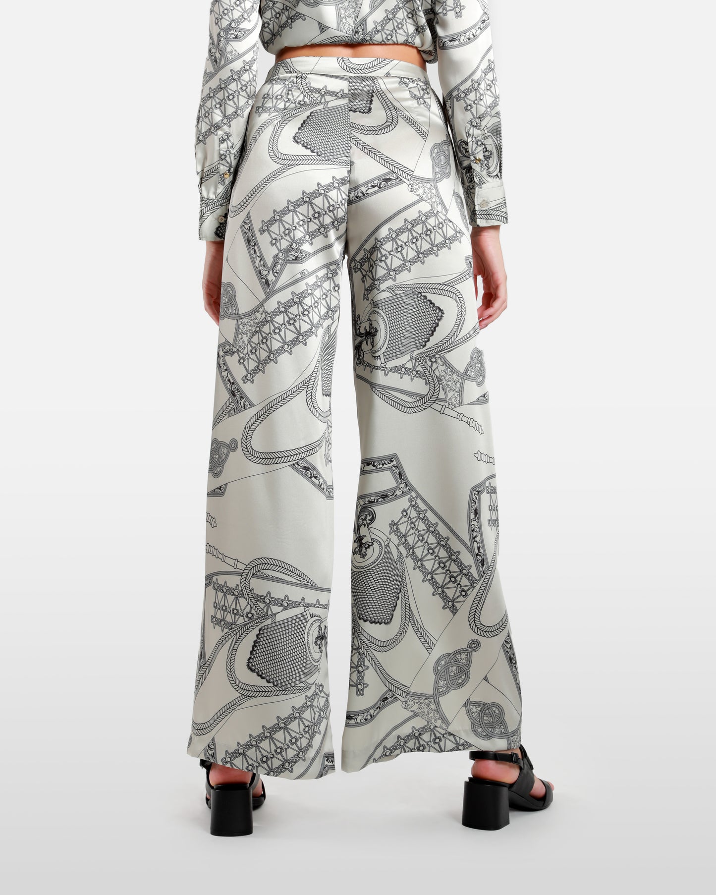Printed High Waist Pants