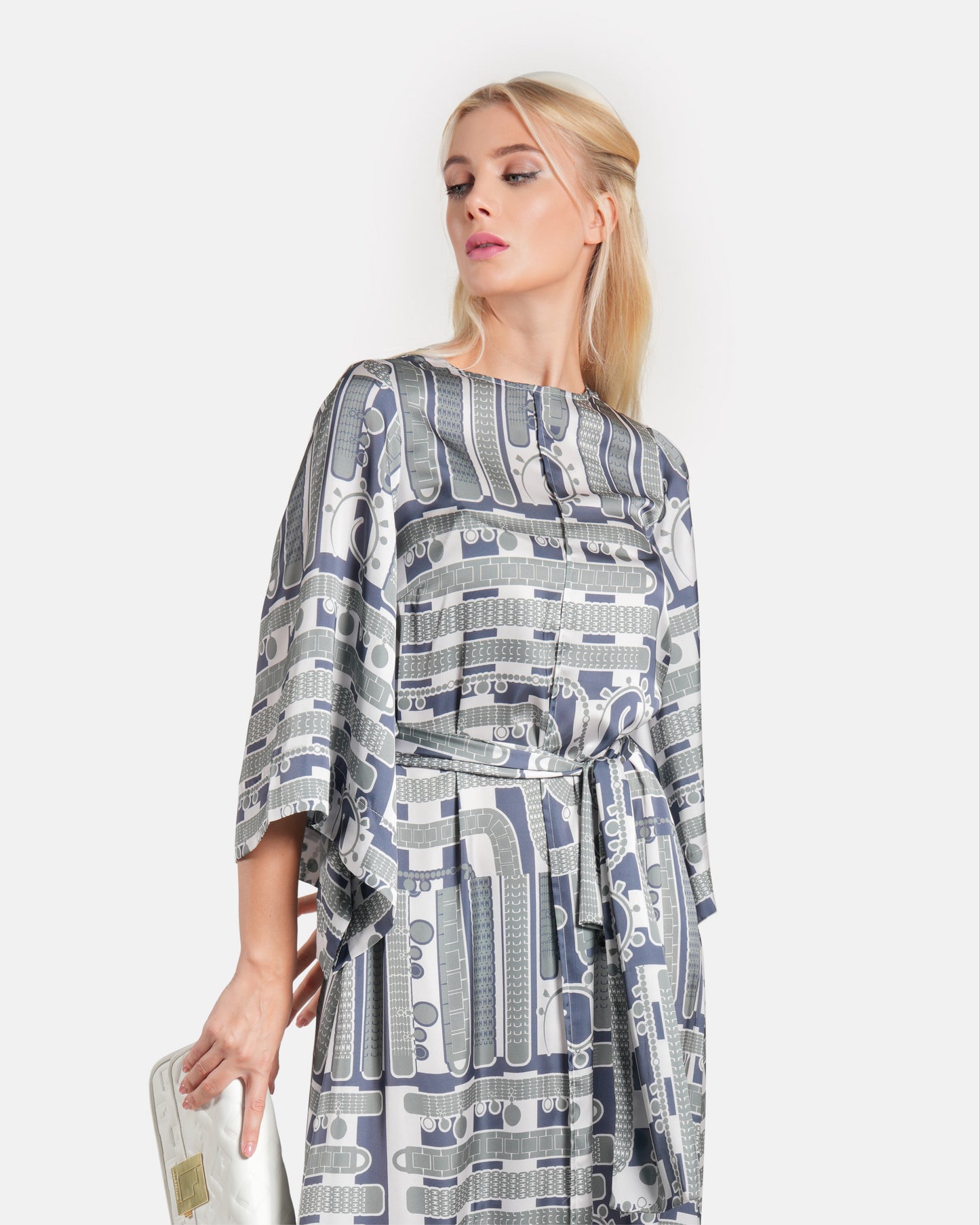 Abstract Printed Maxi Dress