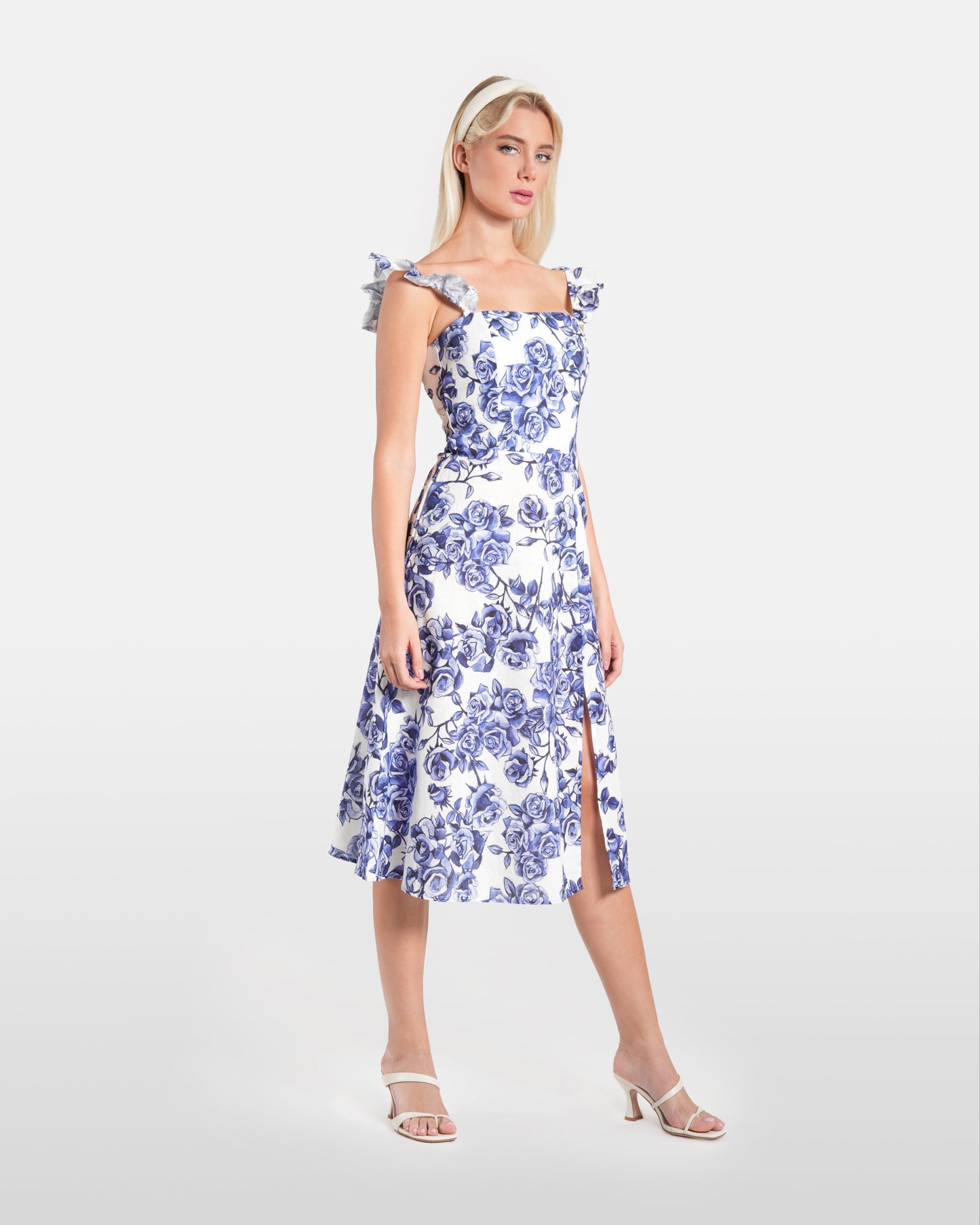 Frilled Floral Dress