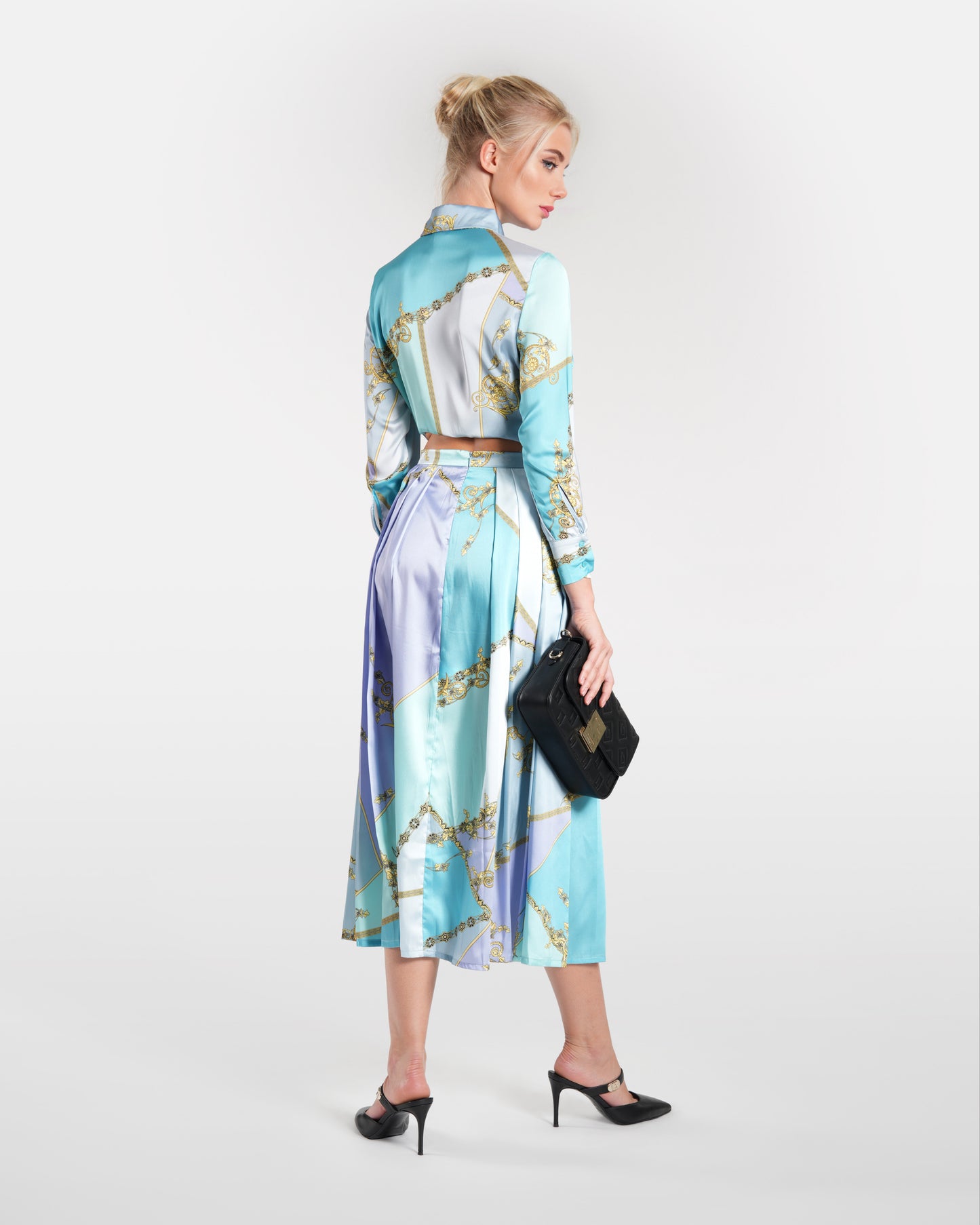Multicolored Baroque Printed Reversible Jacket