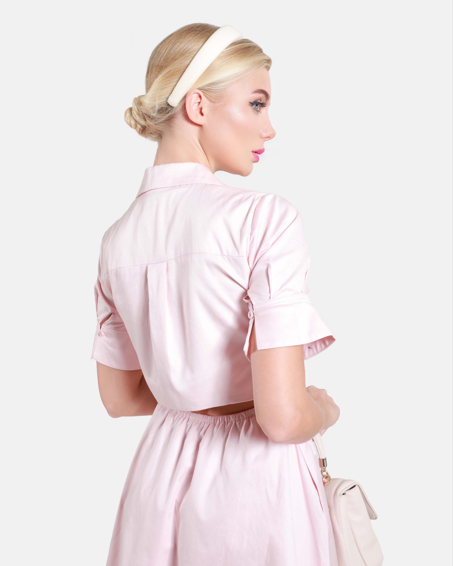 Embroidered Cut Out Mini Dress