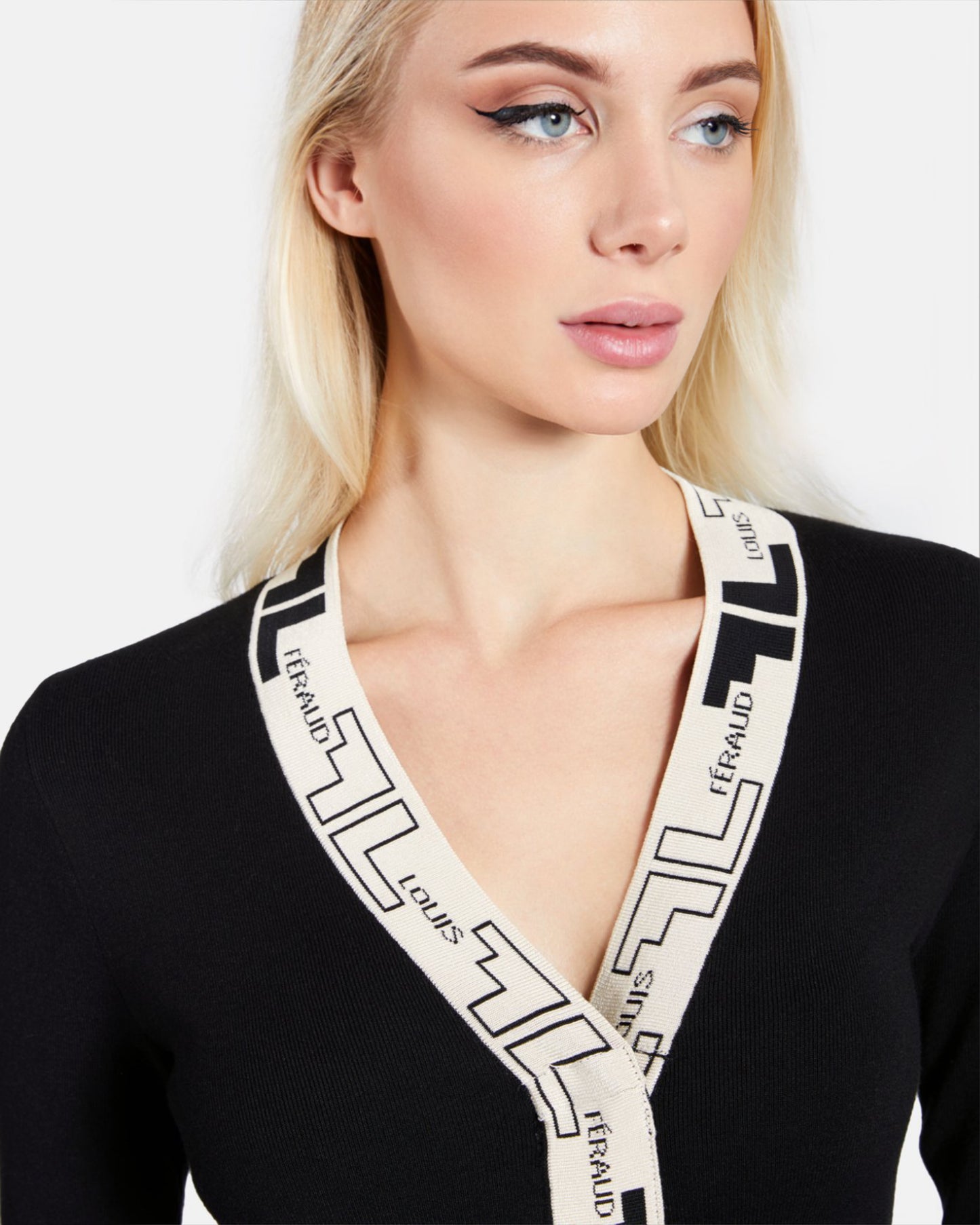 Monochrome Knitted Dress