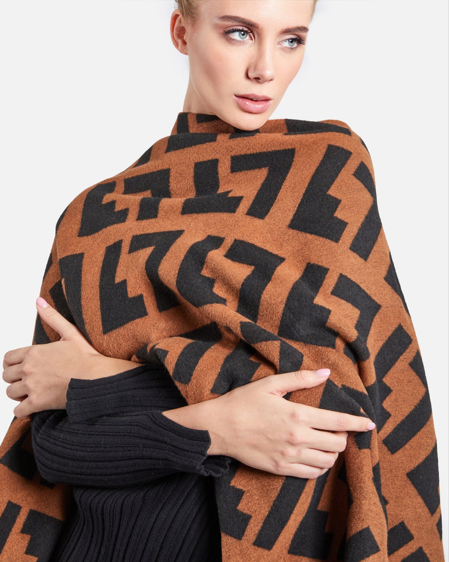 Patterned Poncho