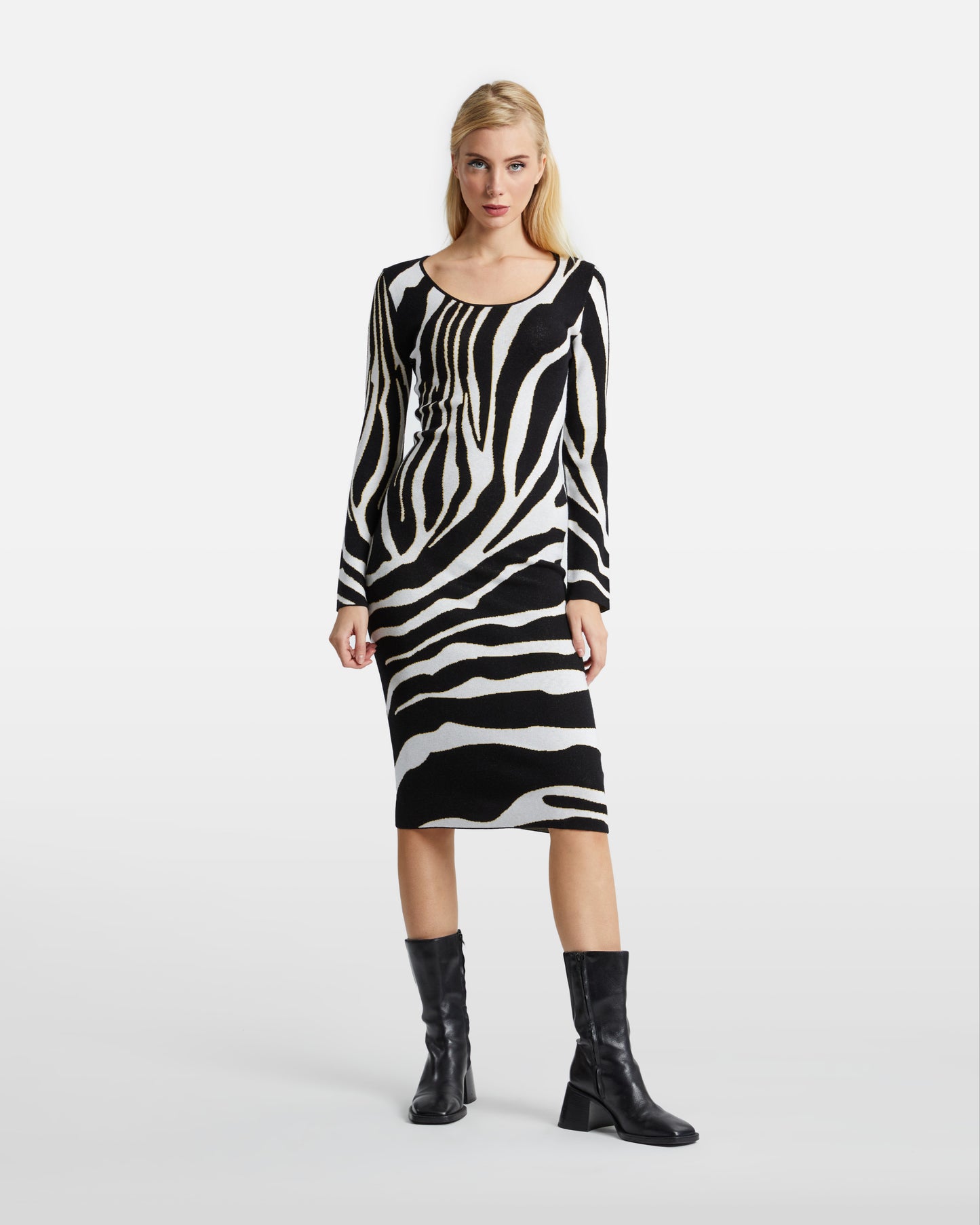 Zebra Midi Dress