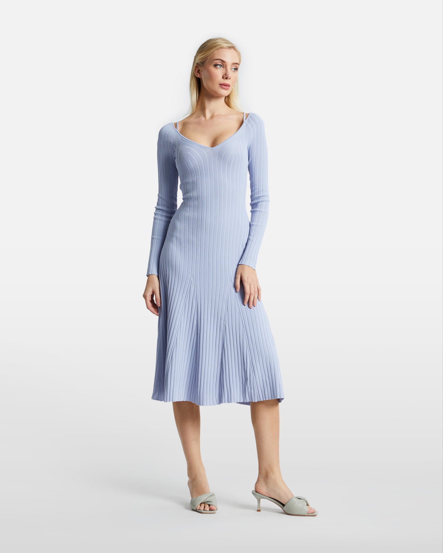 Ribbed Midi Dress