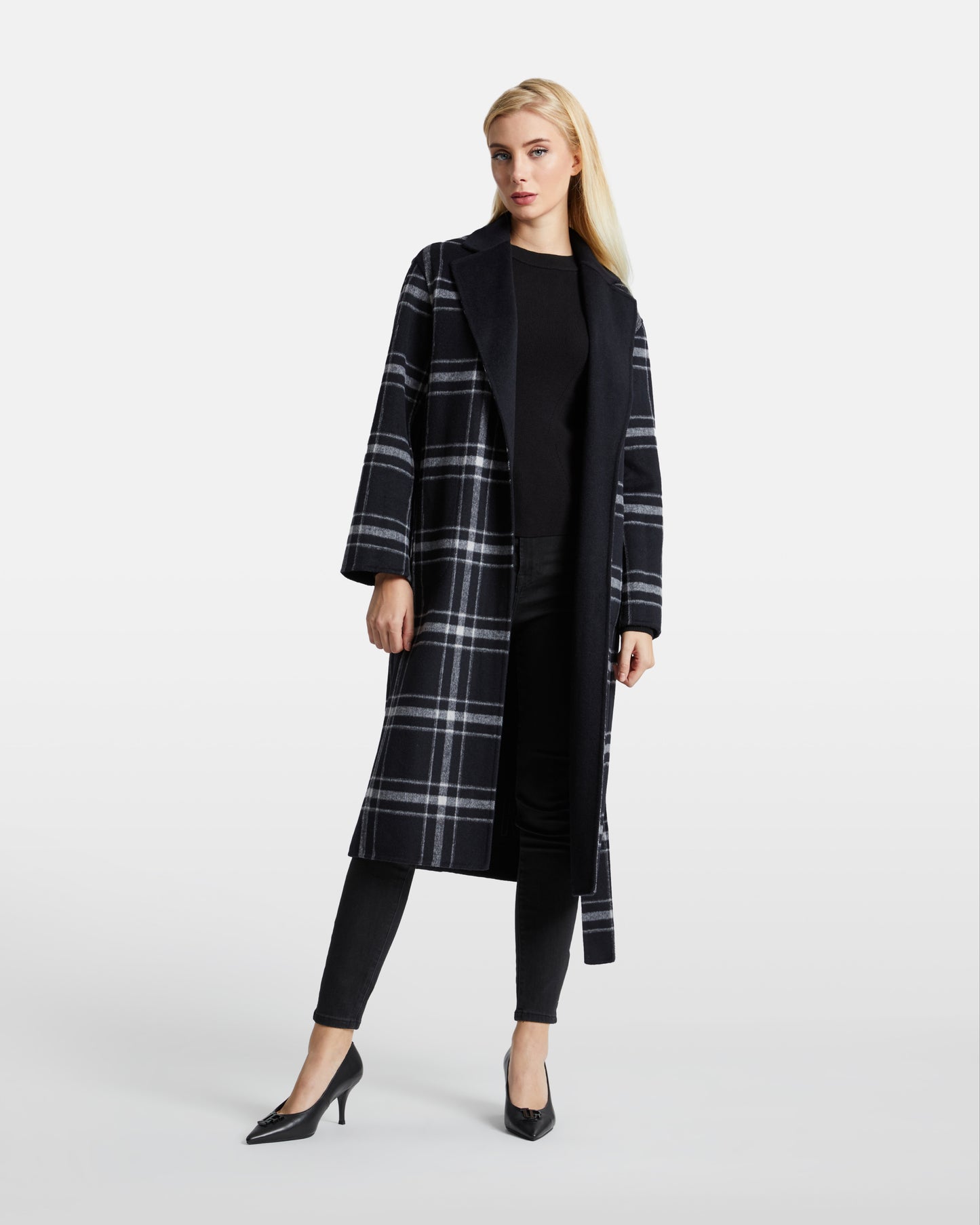 Plaid Reversible Overcoat