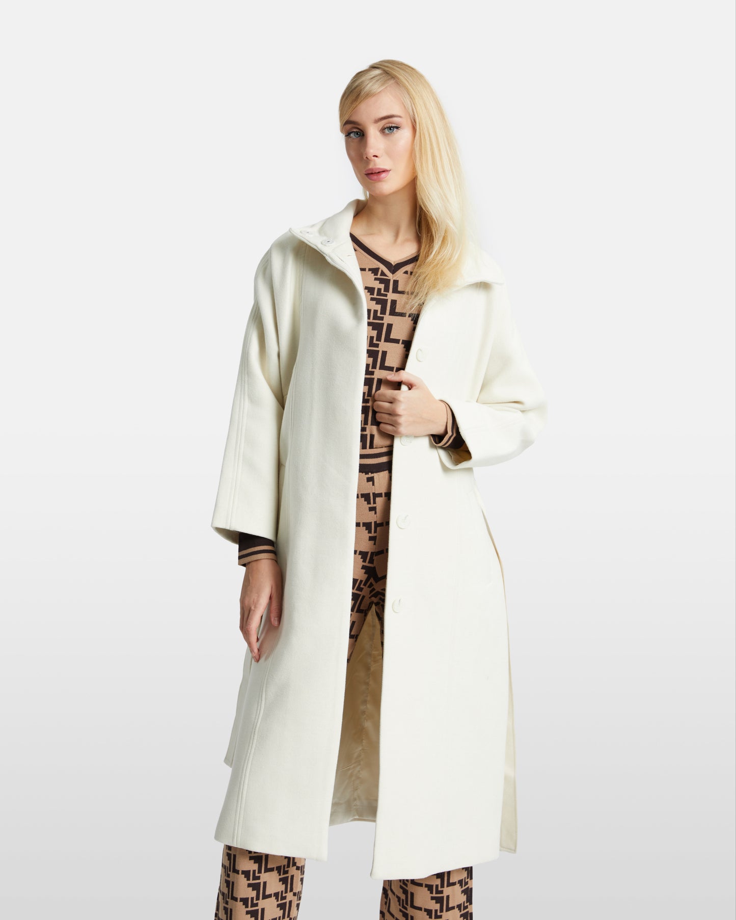 High Neckline Overcoat