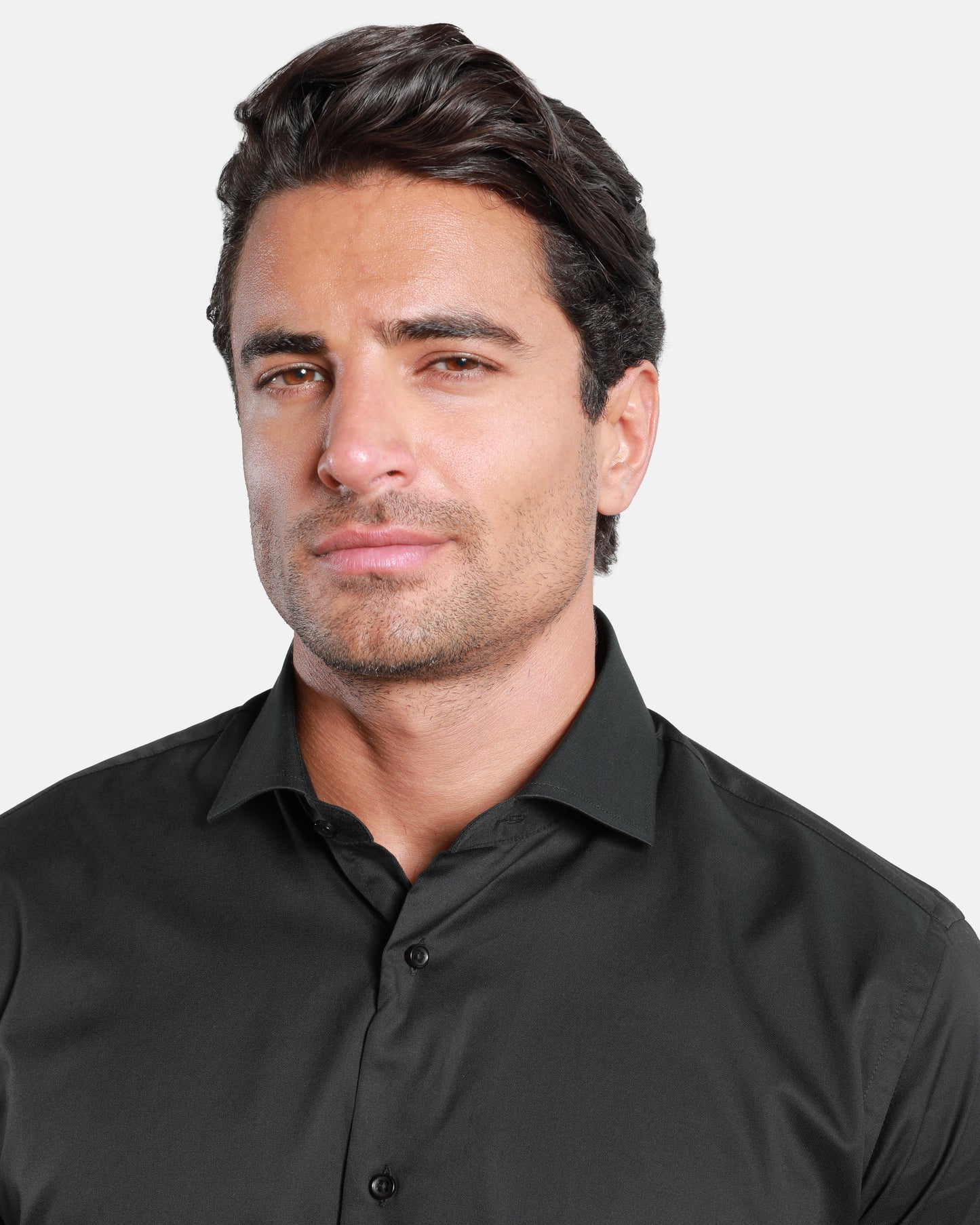 Plain Short Sleeve Cotton Shirt