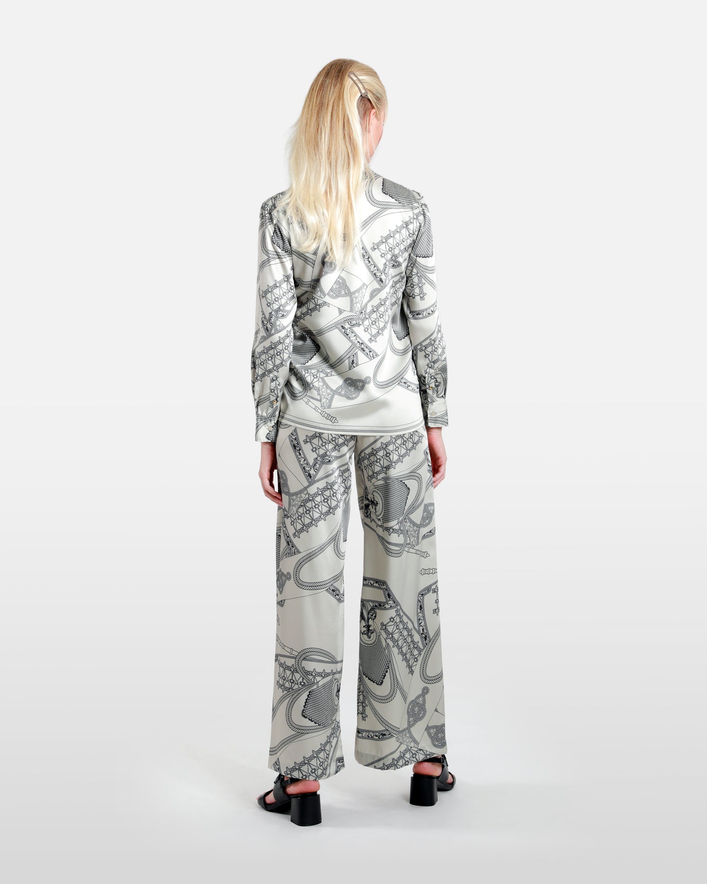 Printed High Waist Pants