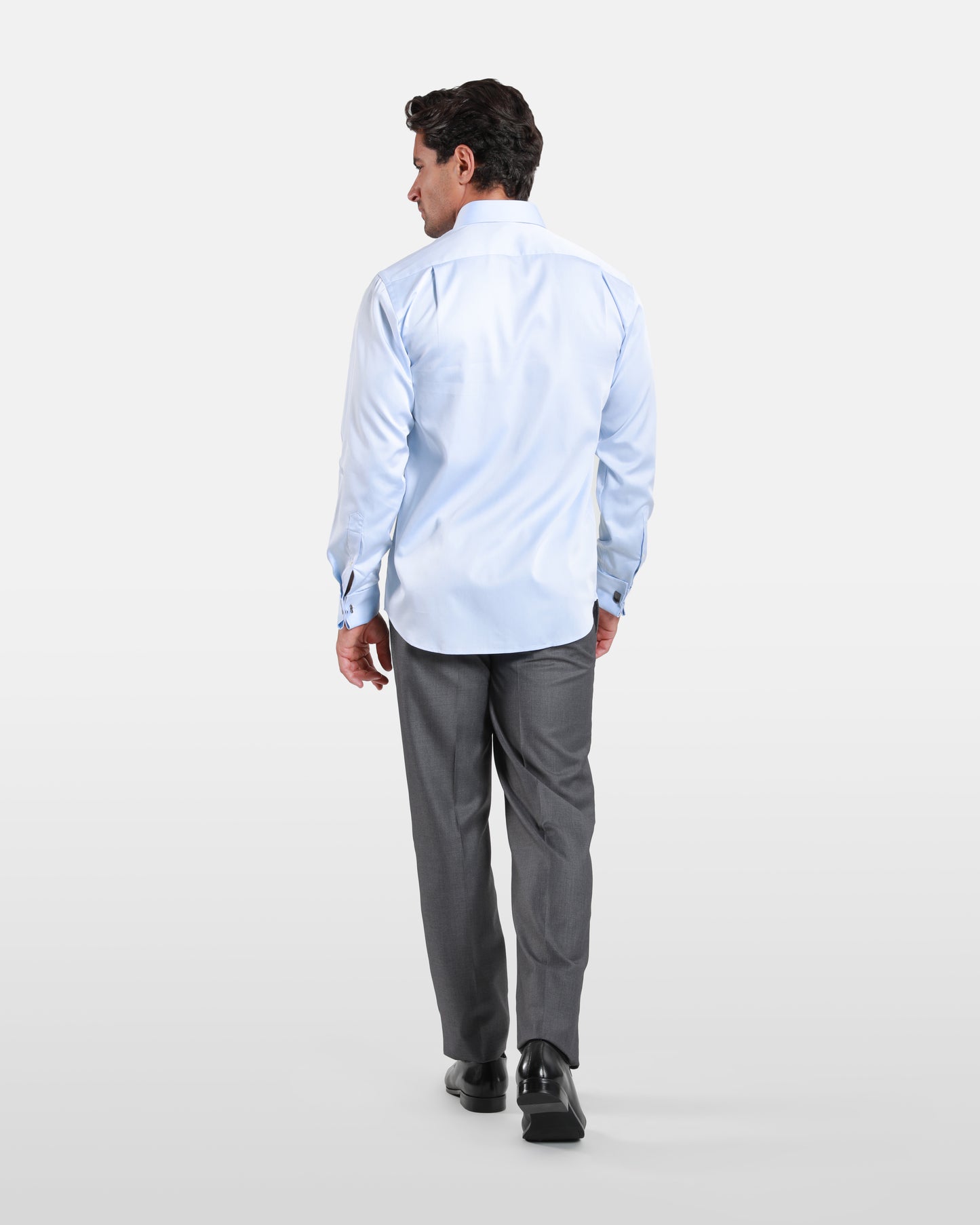 Plain Long Sleeve Cotton Shirt