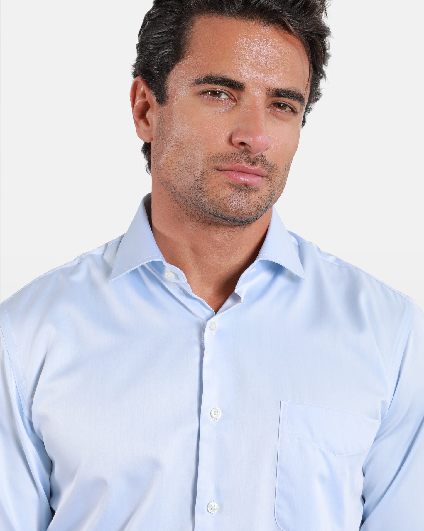 Plain Long Sleeve Cotton Shirt