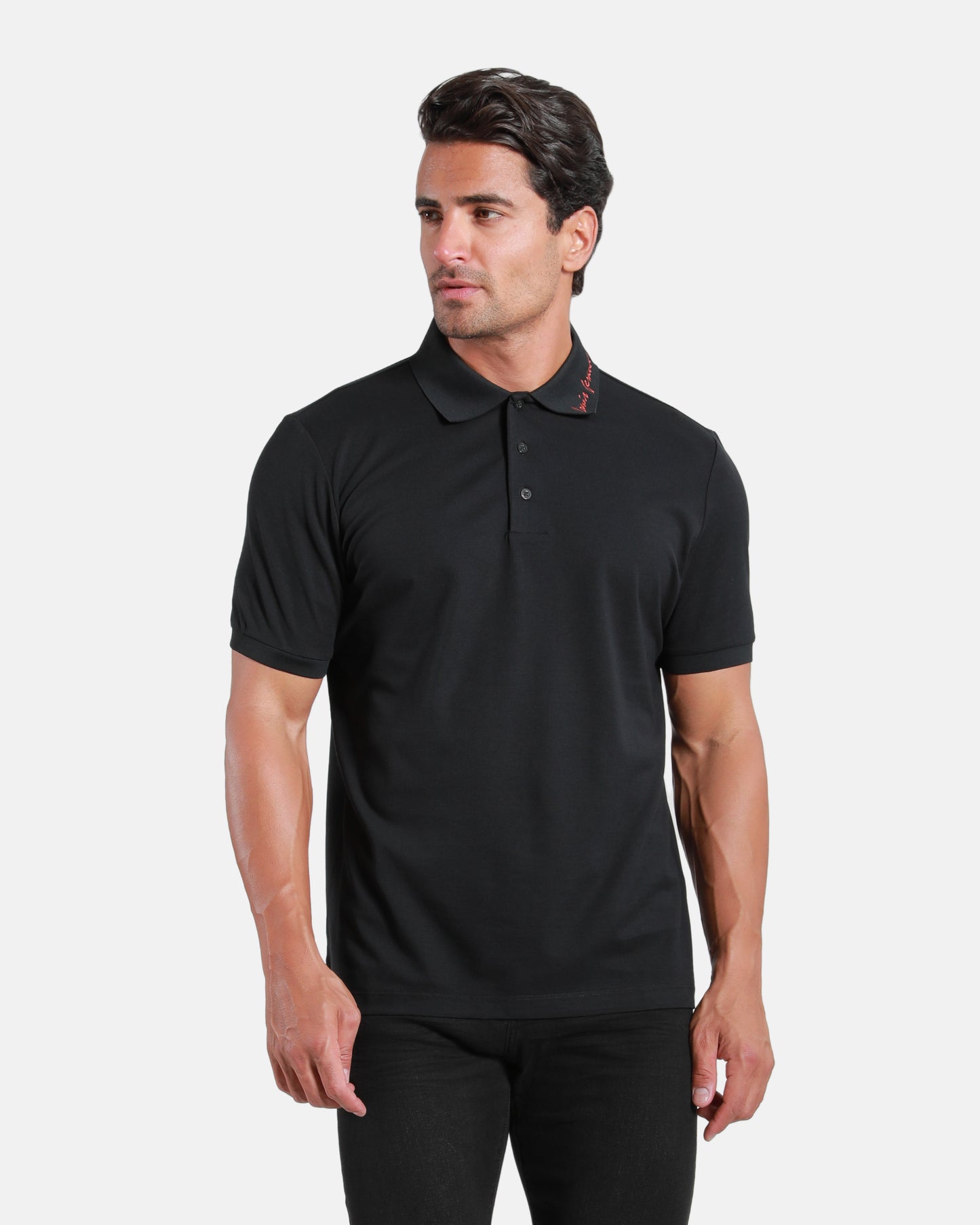 Classic Cotton Polo Shirt with Embroidery