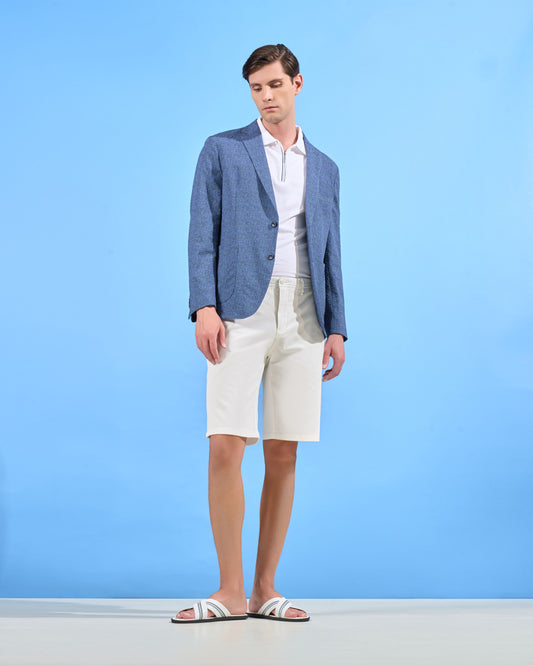 All-Over Print Seersucker Jacket