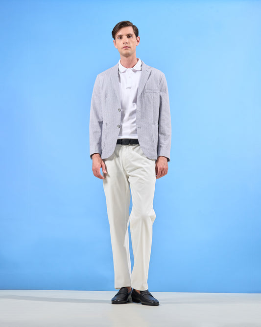 Check Slim Fit Seersucker Jacket