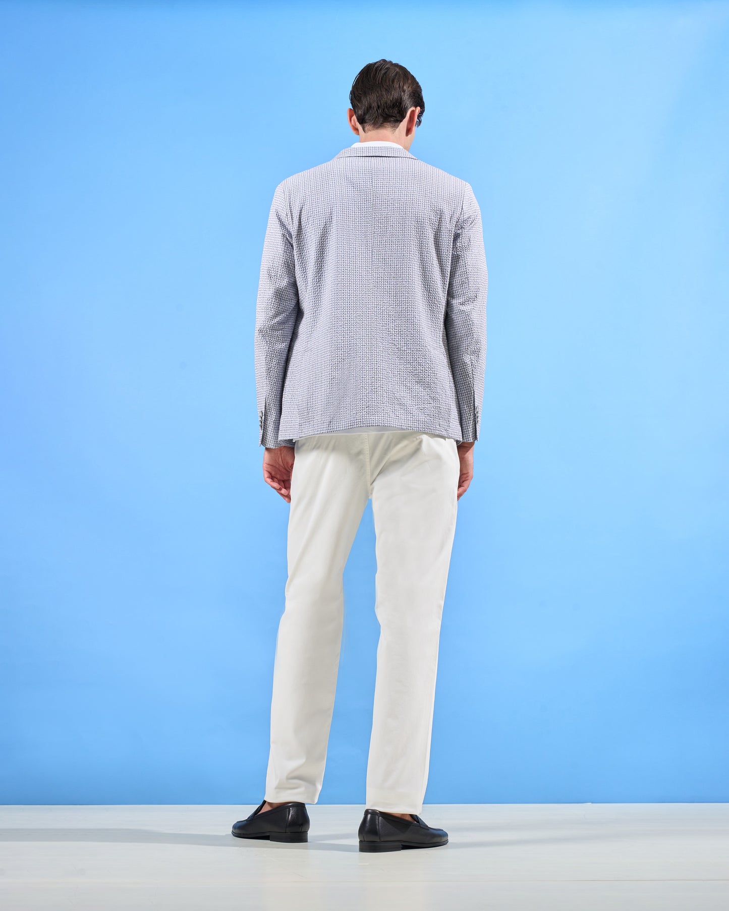 Check Slim Fit Seersucker Jacket