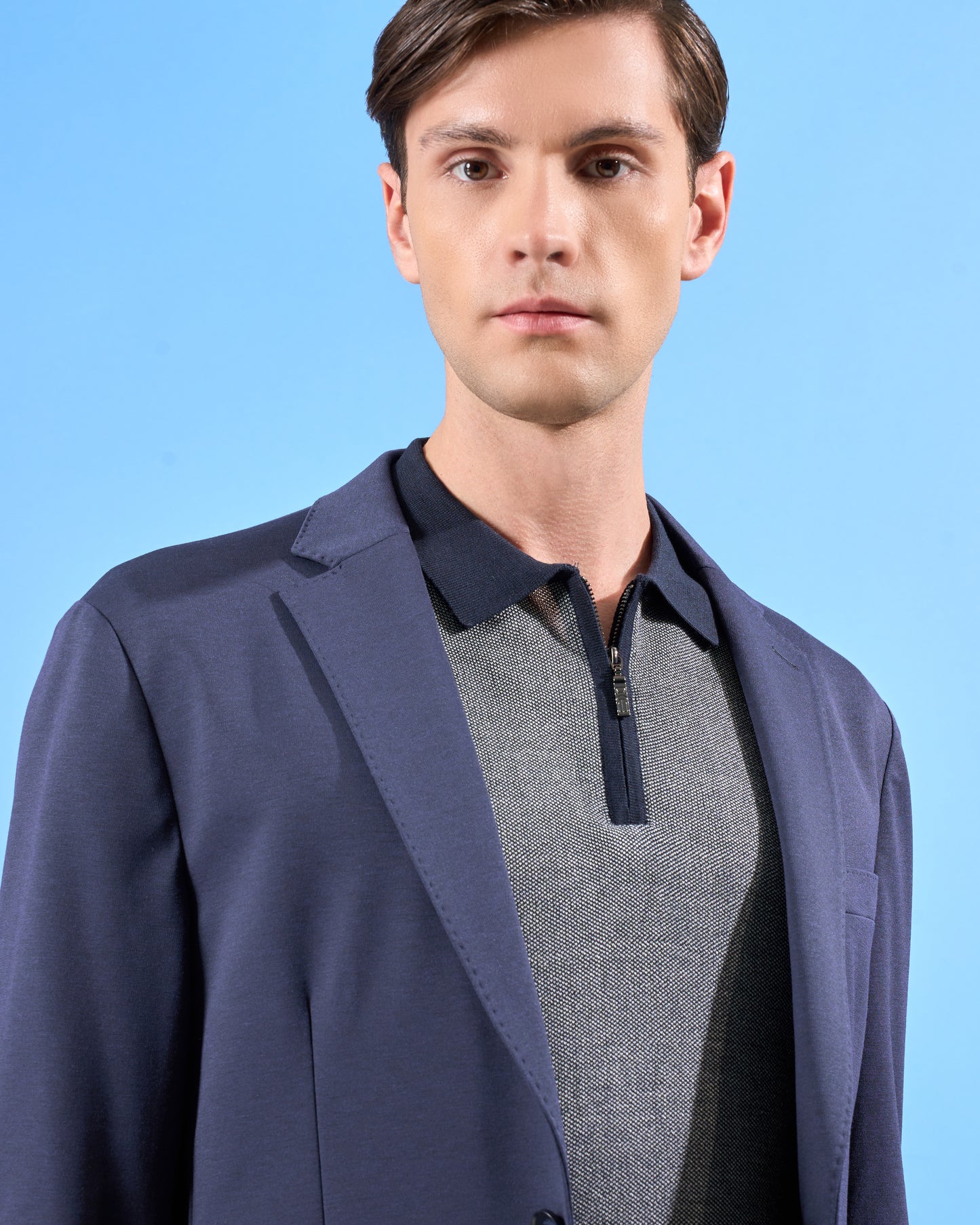 Tailored Knitted Slim Fit Suit