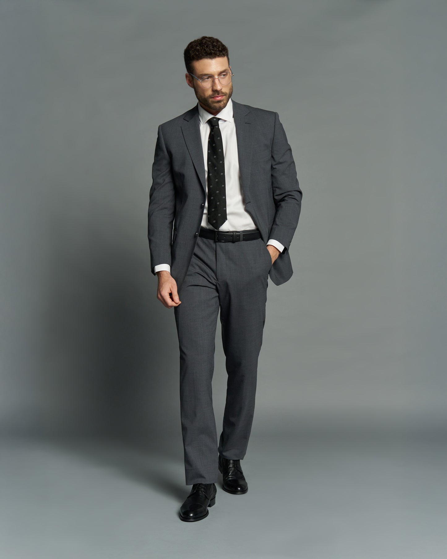 Pinstriped Suit Jacket