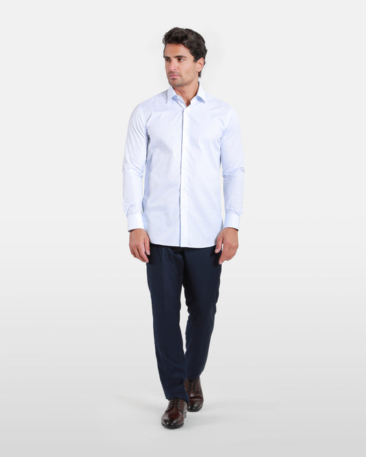 Plain Long Sleeve Cotton Shirt