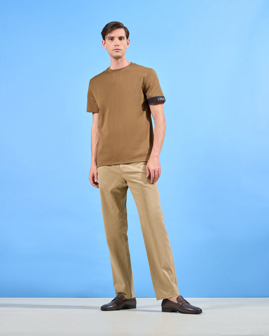 Woven Jacquard Tape T-shirt