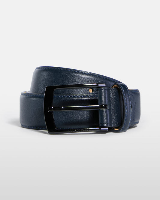 Solid Tone Leather Belt