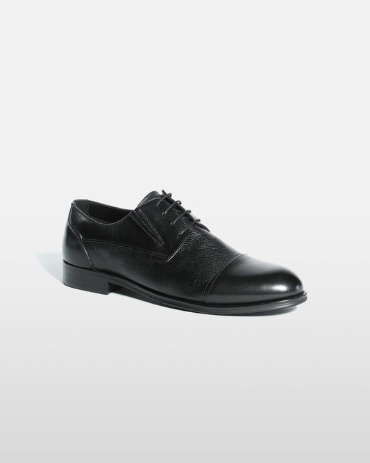 Monochrome Lace Up Formal Shoes