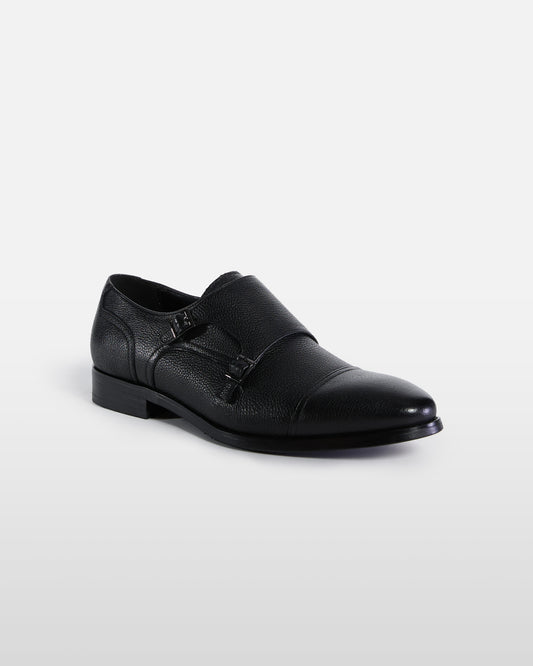 Monochrome Monk Formal Shoes