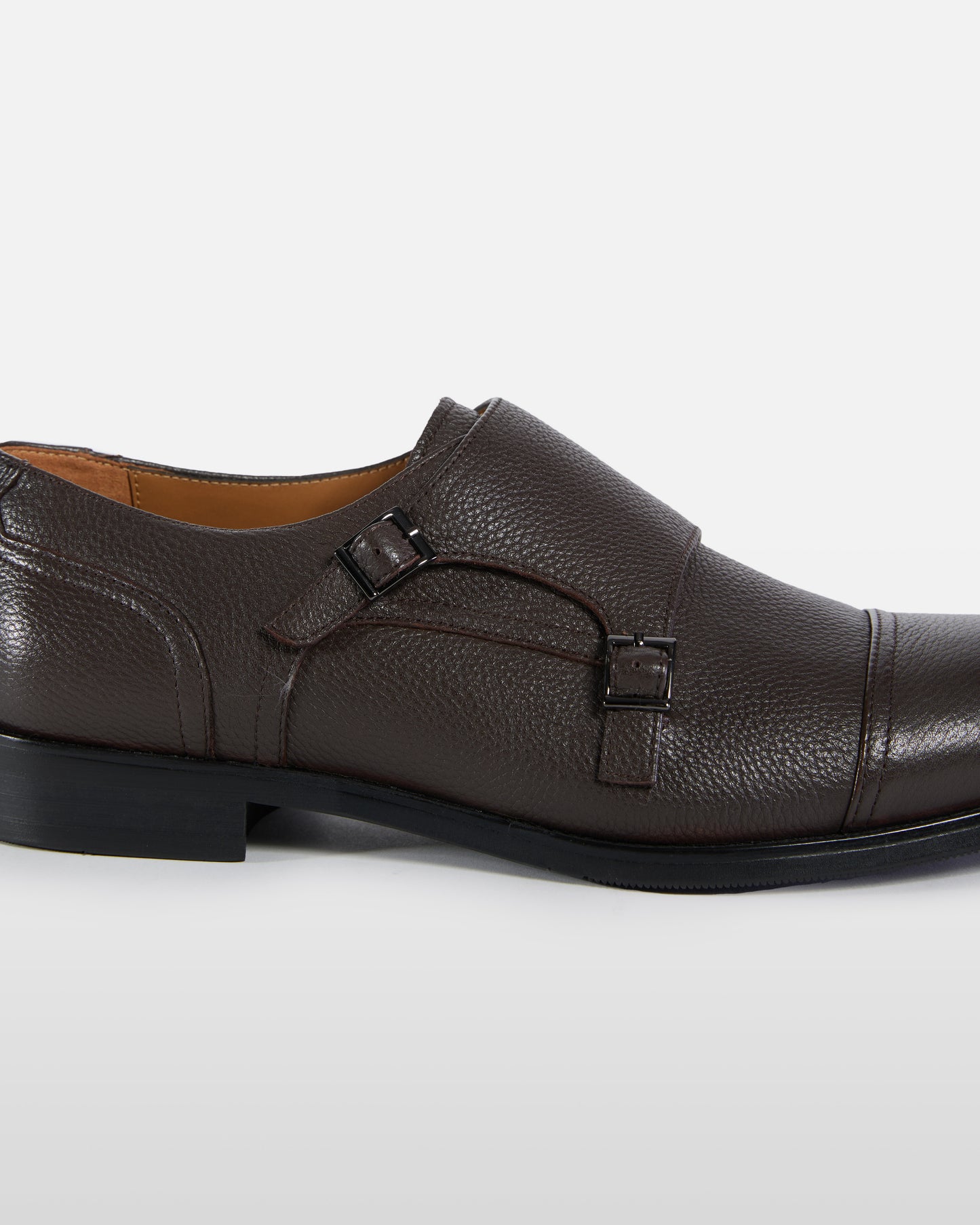 Monochrome Monk Formal Shoes