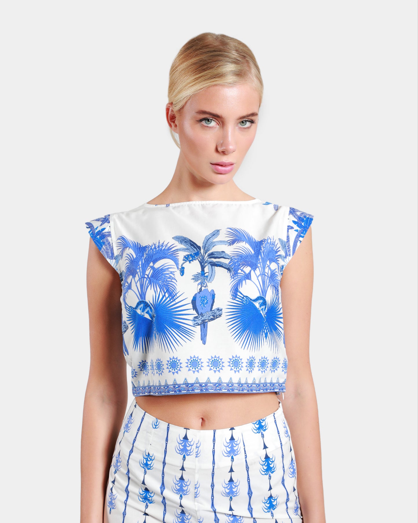 Bohemian Print Sleeveless Top