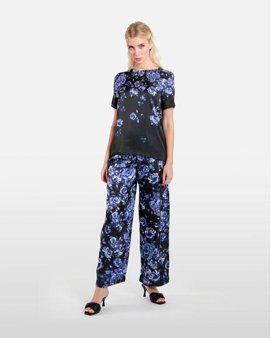 Rose Floral Print Top