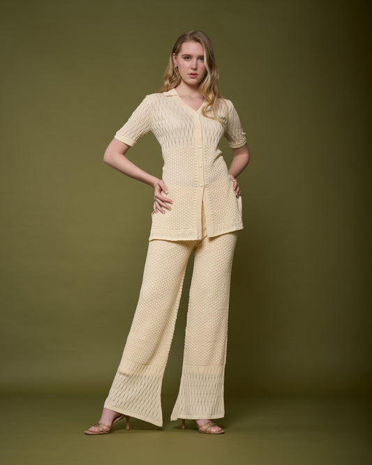 Crochet-Pattern Knit Set