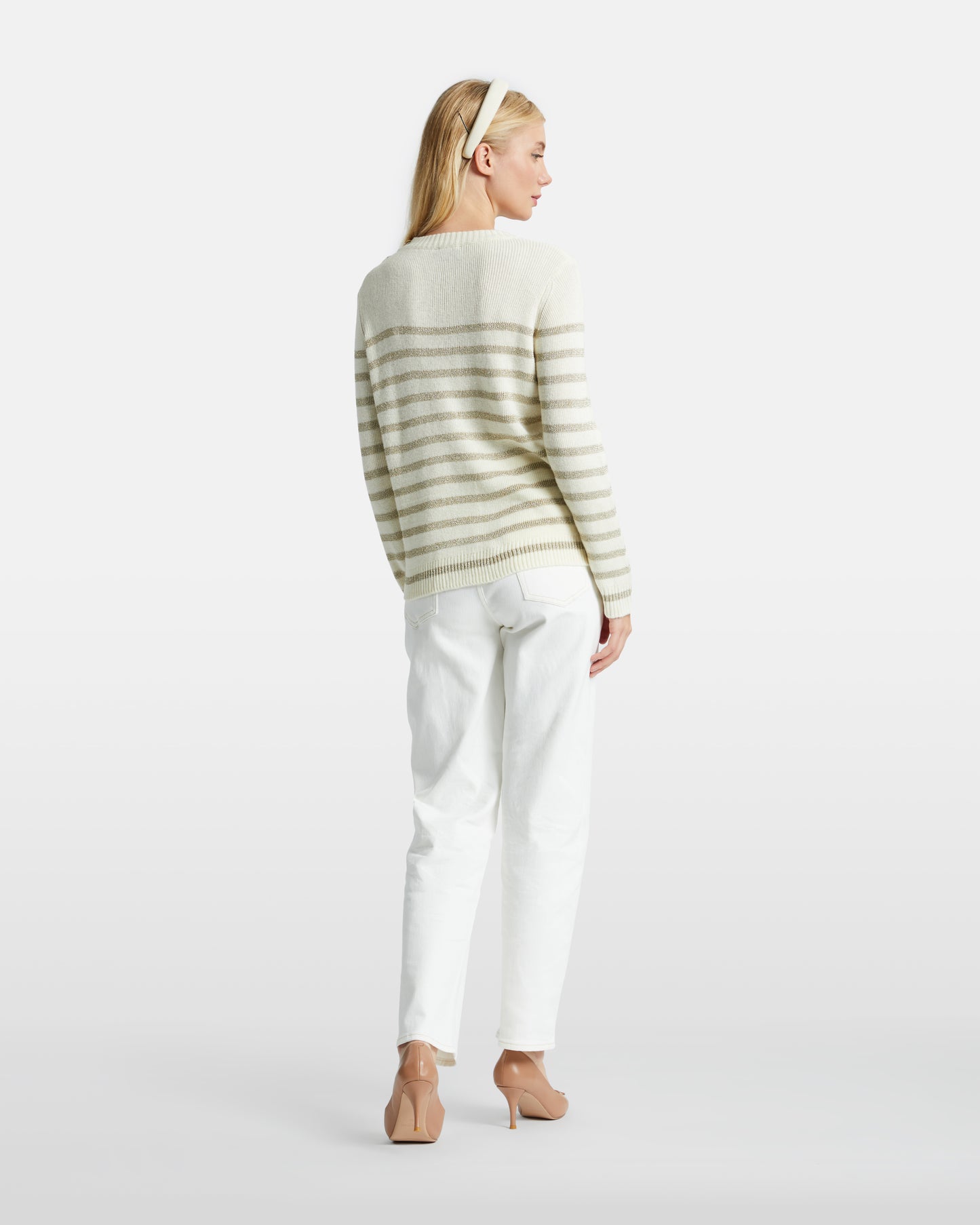 Metallic Striped Sweater