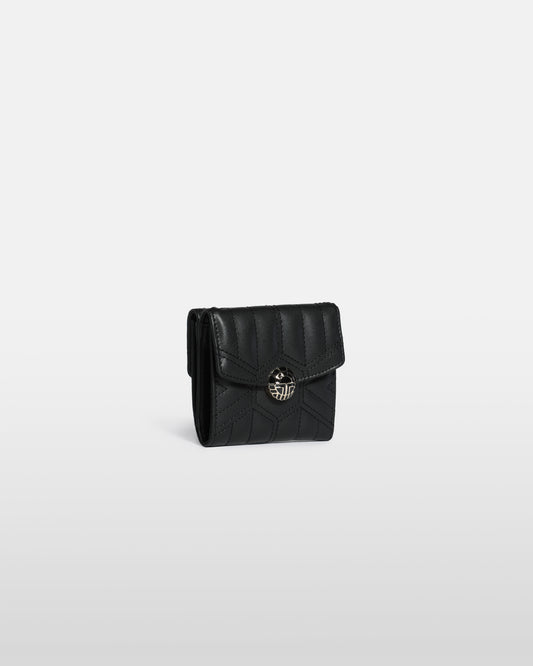Quilted Anagram Logo Detailed Wallet