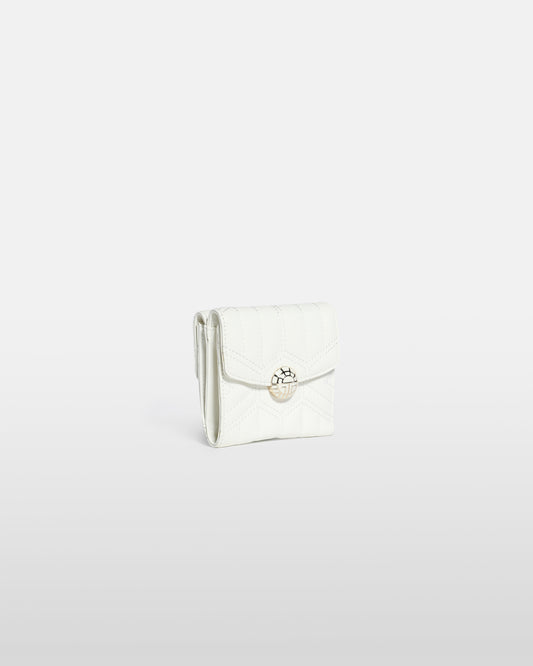 Quilted Anagram Logo Detailed Wallet
