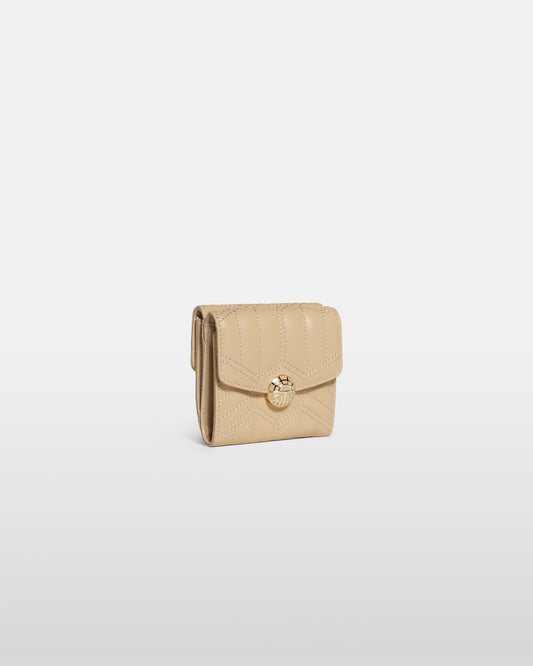 Quilted Anagram Logo Detailed Wallet