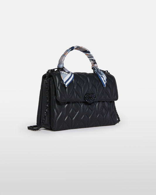 Serra Chain-Drape Leather Bag