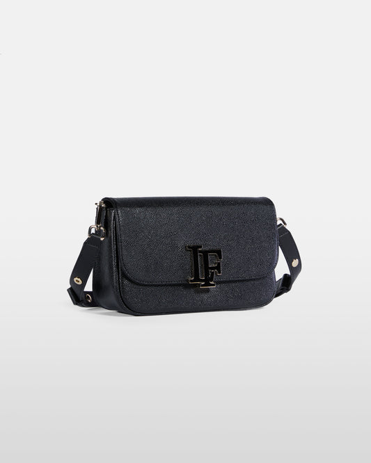 Pebbled Leather Monogram Bag