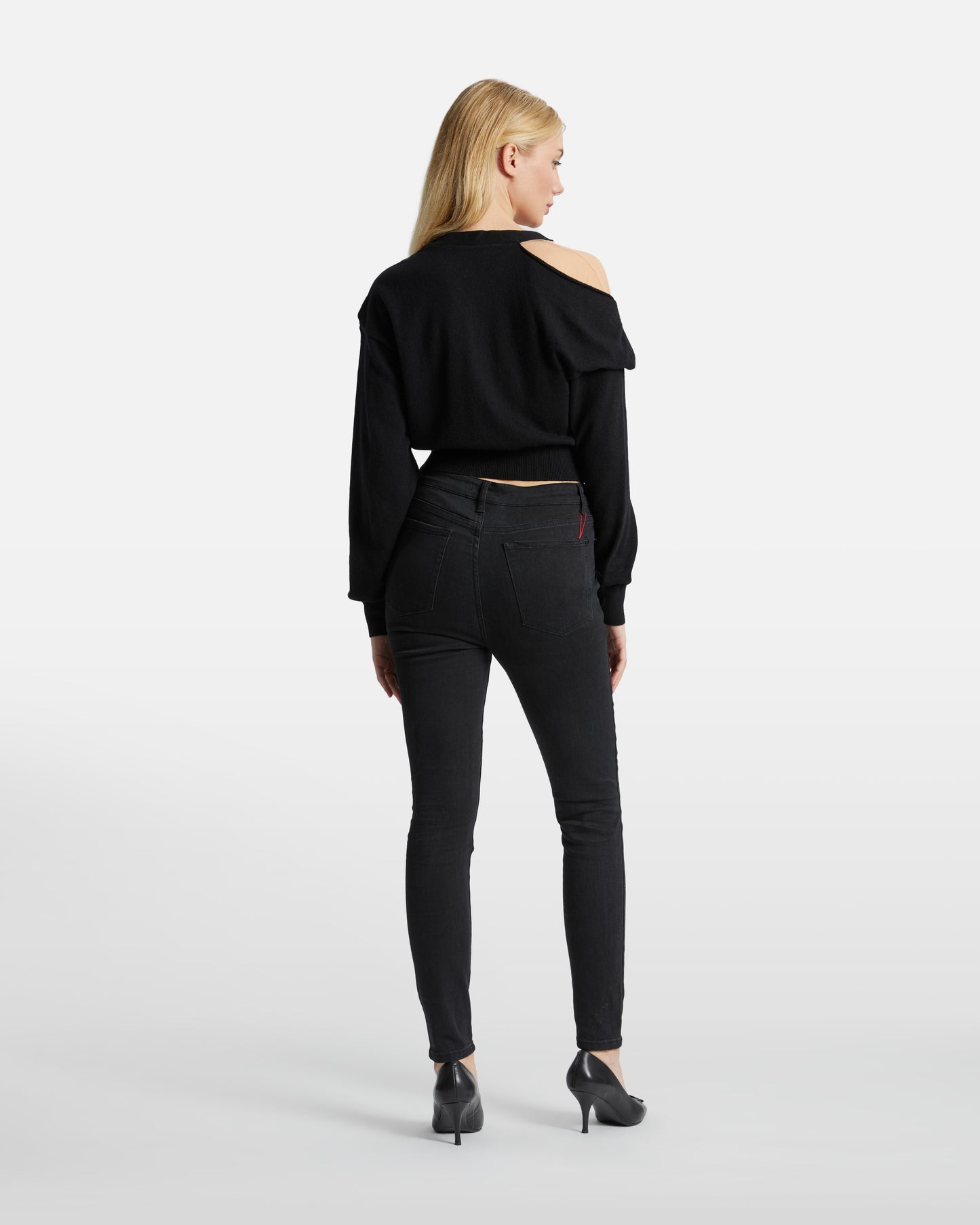 Mesh Paneled Crop Top