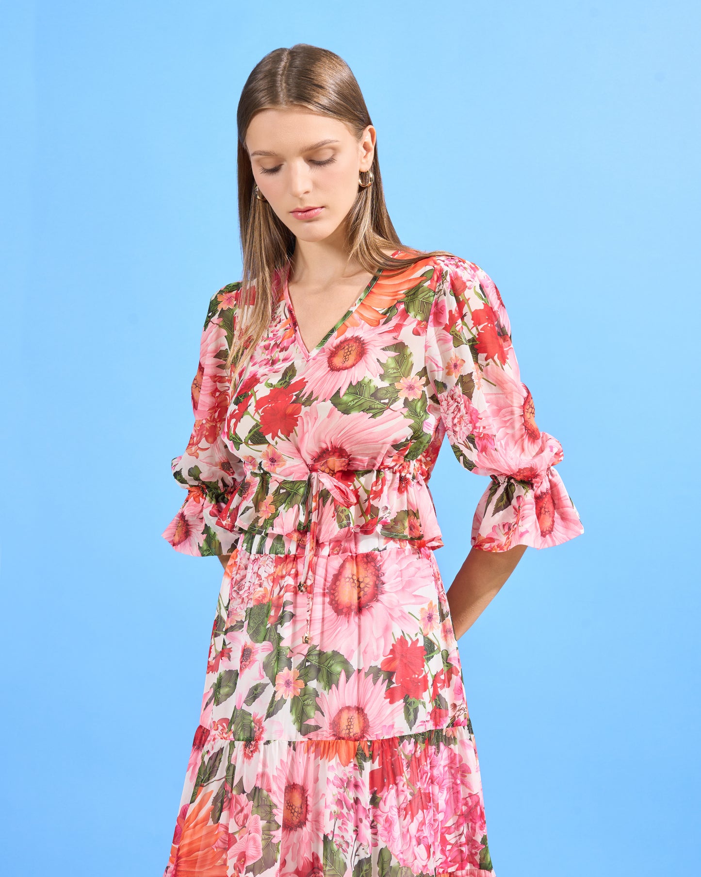 Floral Peplum Top
