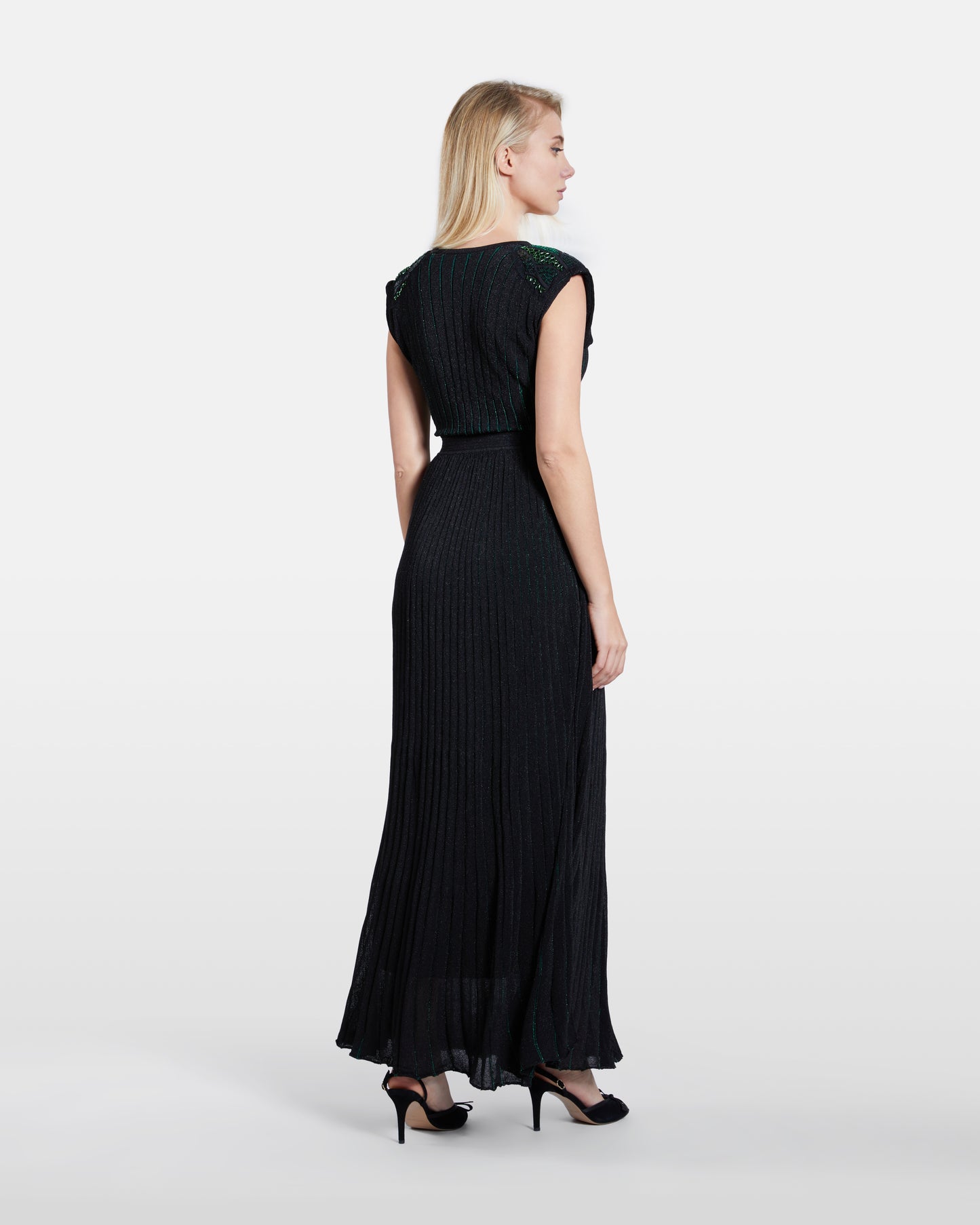 Metallic Detailed Dress