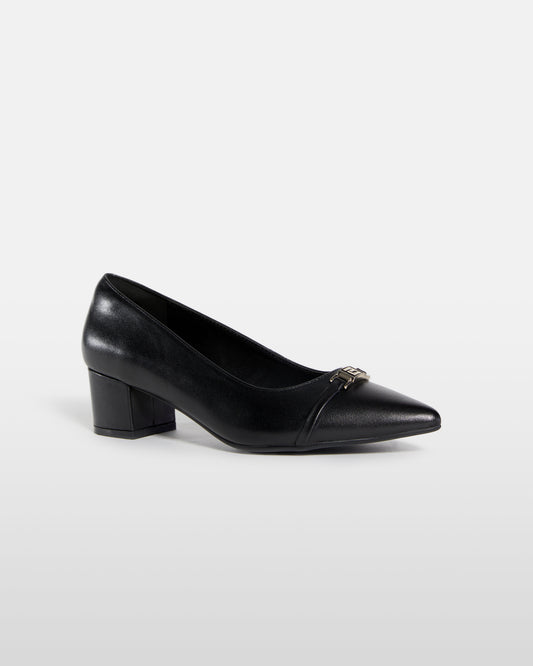 Sculpted Grace Heeled Pumps