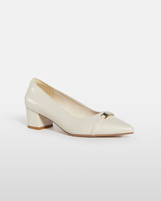 Sculpted Grace Heeled Pumps