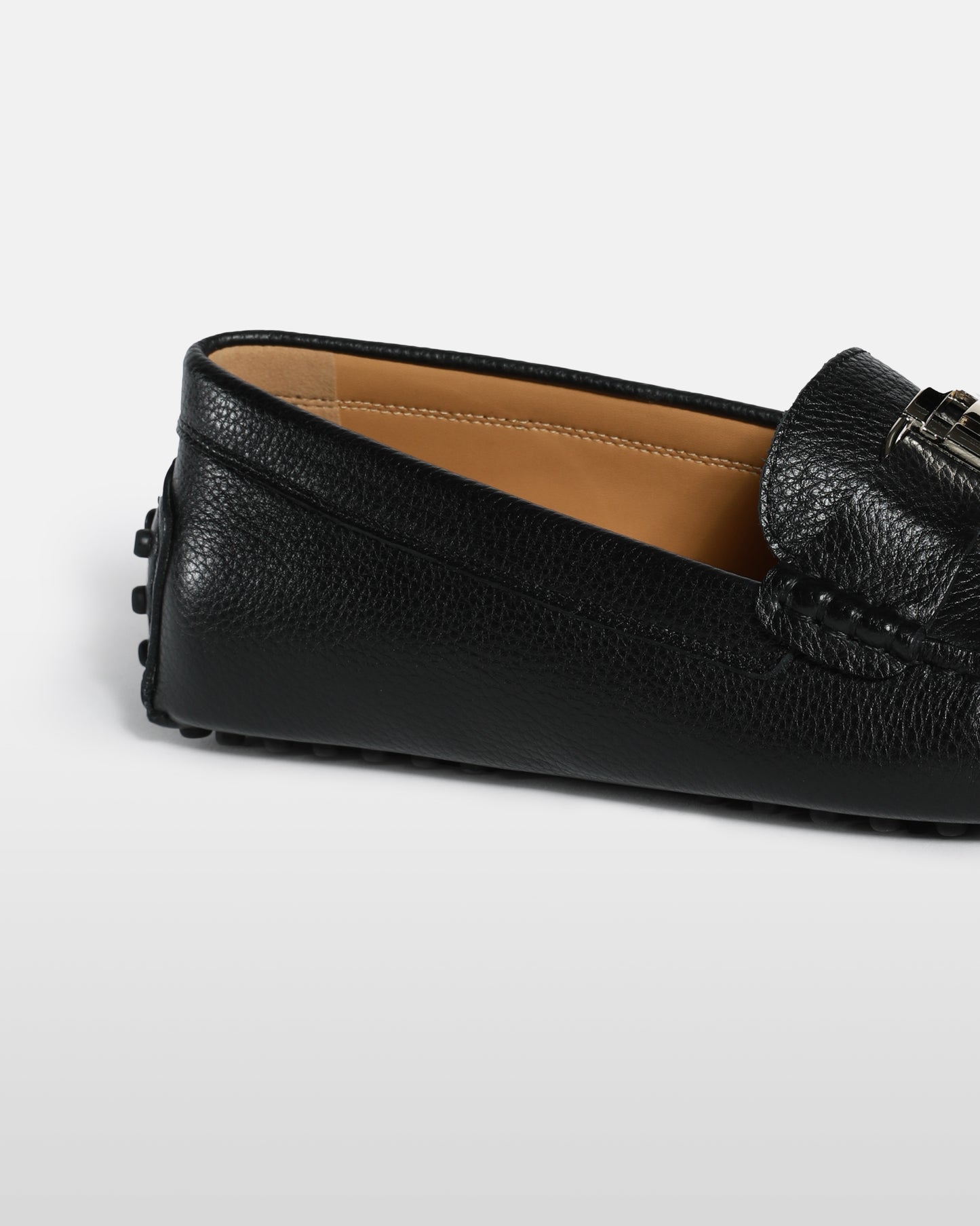 Metal LF Logo Detailed Moccasins