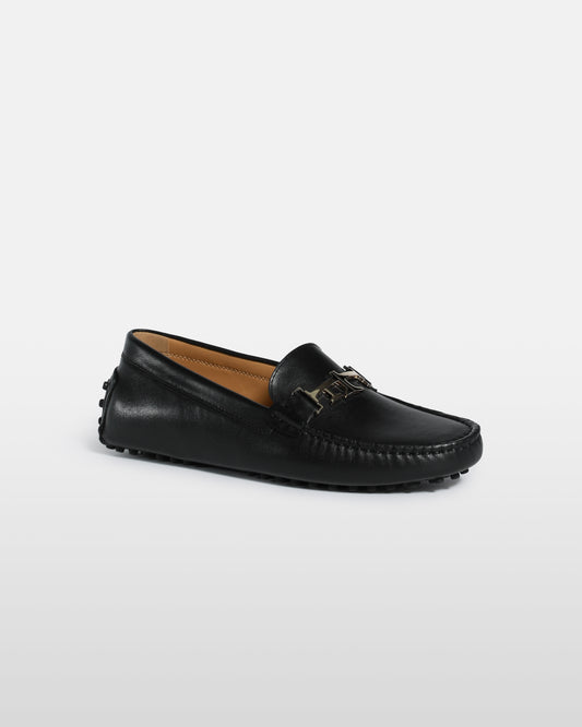 Pebbled Leather Finish Moccasins