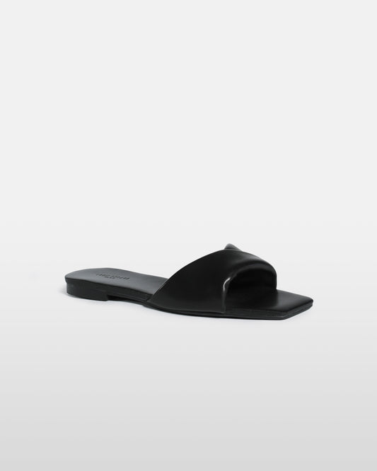 Subtly Twisted Band Flat Sandals