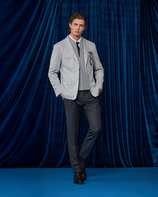 Glen Check Slim-Fit Blazer