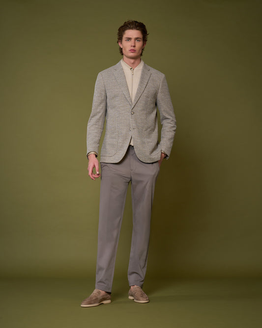 Dual-Style Slim Fit Textured Jacket