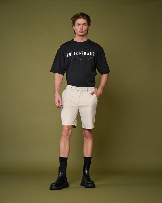 Slim-Fit Scuba Fabric Shorts