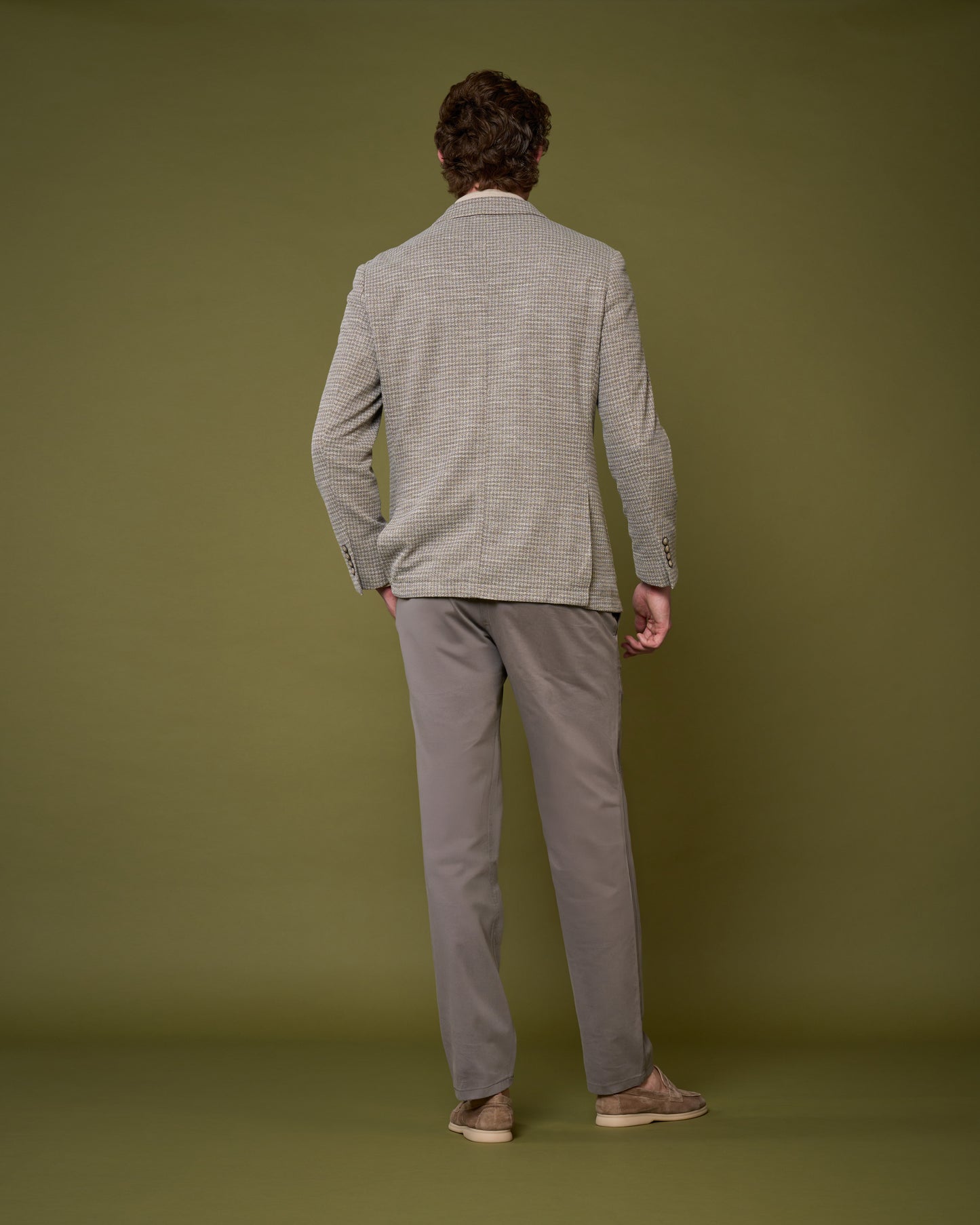 Dual-Style Slim Fit Textured Jacket